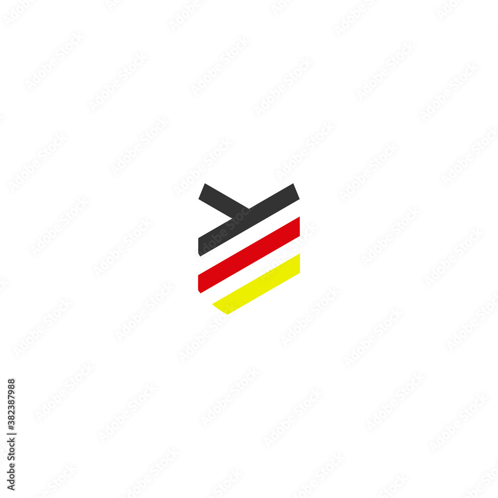 Illustration Vector Graphic of Line Logo. Black. Red. Yellow Illustration Vector Graphic of Line Logo. Black. Red. Yellow