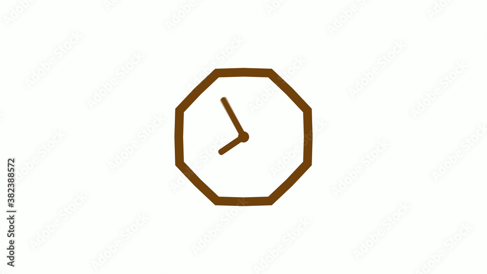 Orange dark counting down 12 hours clock icon on white background,Clock icon Orange dark counting down 12 hours clock icon on white background,Clock icon