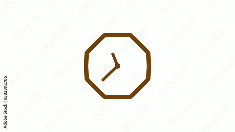 Orange dark counting down 12 hours clock icon on white background,Clock icon Orange dark counting down 12 hours clock icon on white background,Clock icon