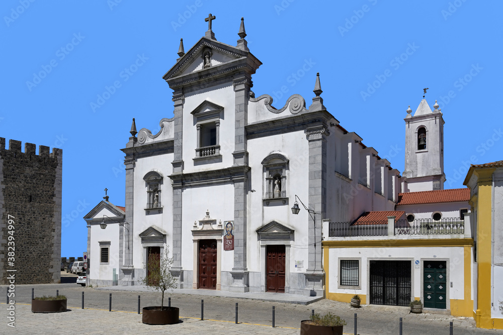 Beja Cathedral or Cathedral of St. James the Great, Lidador square, Beja, Alentejo, Portugal