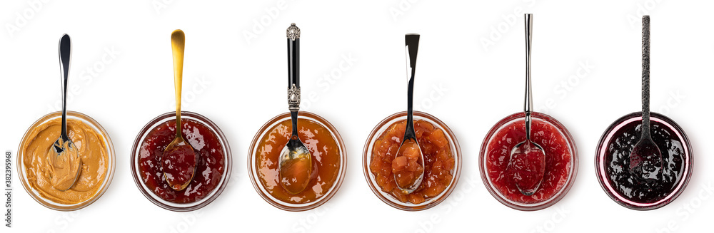 spoon on the saucer with jam spoon on the saucer with jam