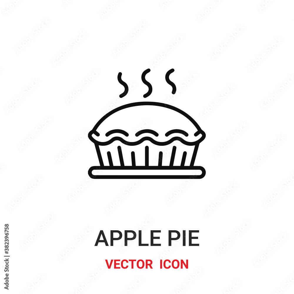 apple pie icon vector symbol. apple pie symbol icon vector for your design. Modern outline icon for your website and mobile app design. apple pie icon vector symbol. apple pie symbol icon vector for your design. Modern outline icon for your website and mobile app design.