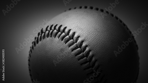 Baseball In Black And White Style 