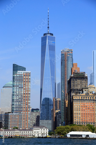 Blick auf das One World Trade Center, Manhattan, New York City, New York, USA © Klaus Nowottnick