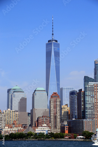 Blick auf das One World Trade Center, Manhattan, New York City, New York, USA