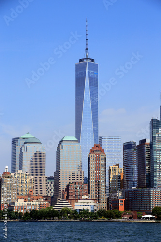 Blick auf das One World Trade Center  Manhattan  New York City  New York  USA