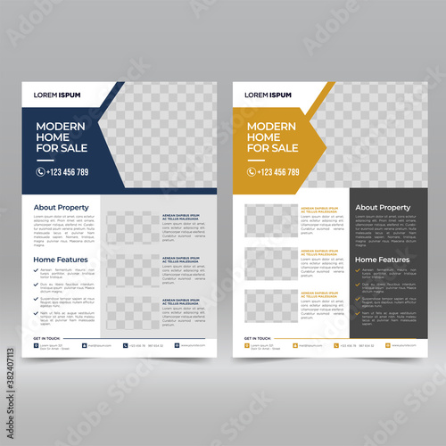 Real estate flyer template