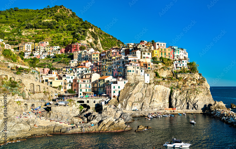 Manarola Village at the Cinque Terre. UNESCO world heritage in Italy