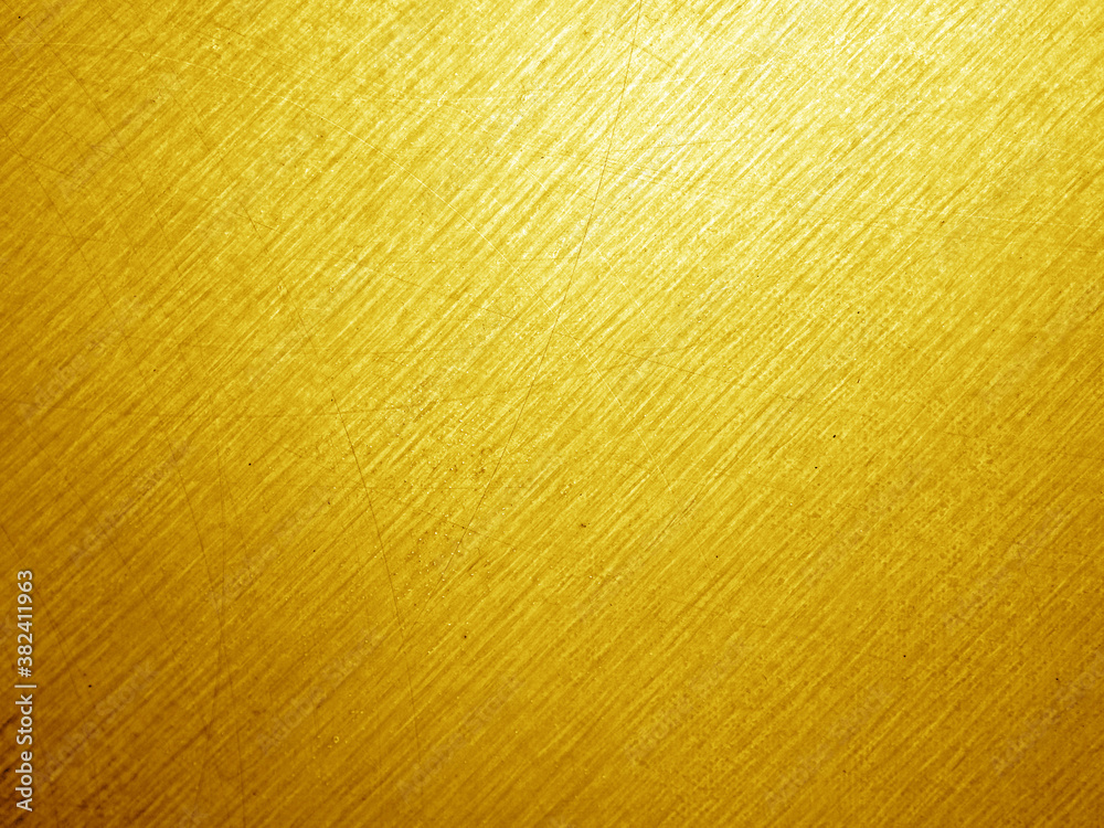 Fototapeta premium Gold painting on canvas abstract background with texture.