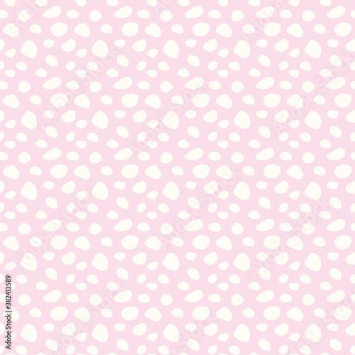 Pink and white abstract shapes seamless repeat pattern background