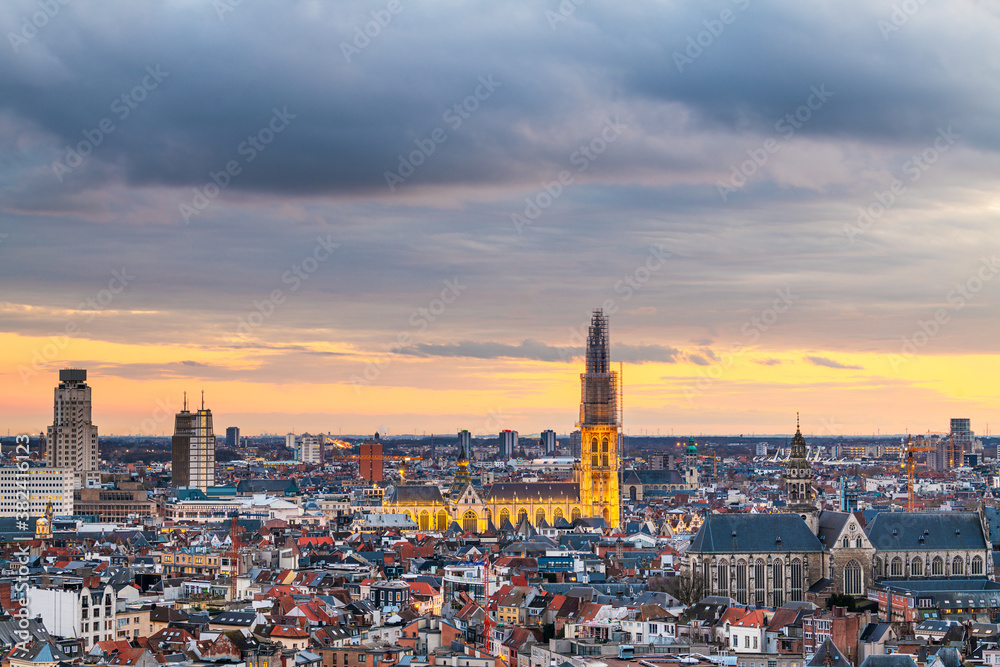 Obraz premium Antwerp, Belgium Cityscape