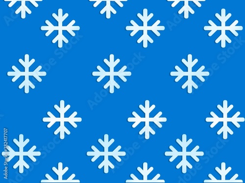 snowflakes blue background 
