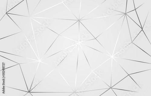Abstract. Communications or technology, science background. silver connected line on white background. vector.