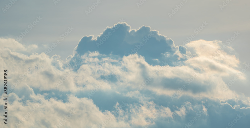 White cloud on blue sky background White cloud on blue sky background