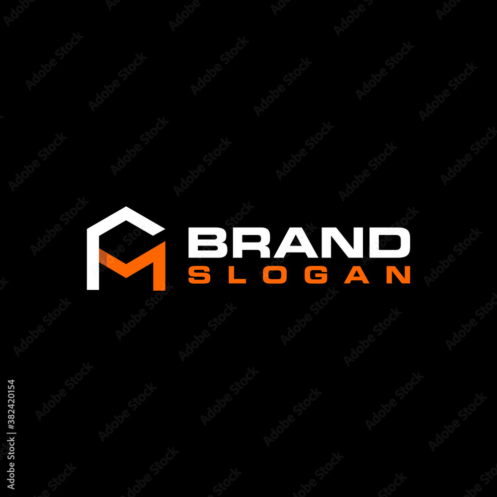 M logo in hexagon. M monogram. M letter, Letter M hexagon, outline geometric simple symbol logo vector M logo in hexagon. M monogram. M letter, Letter M hexagon, outline geometric simple symbol logo vector