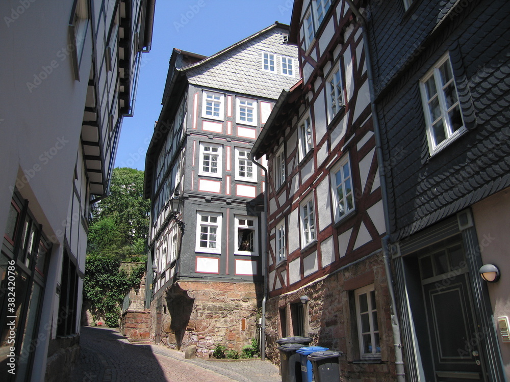 Kugelgasse Fachwerkstadt Marburg in Hessen