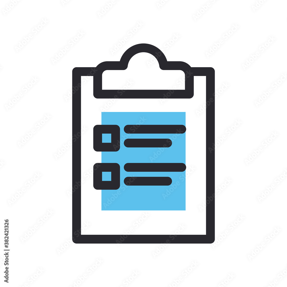 document line and fill style icon vector design document line and fill style icon vector design