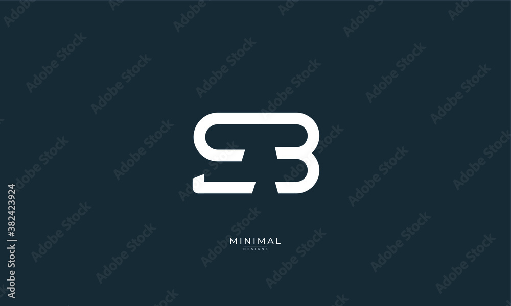 alphabet letter icon logo EB alphabet letter icon logo EB