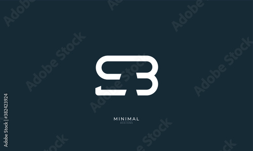 alphabet letter icon logo EB