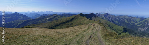 Bergpanorama vom Hochblanken, Damüls, Vorarlberg