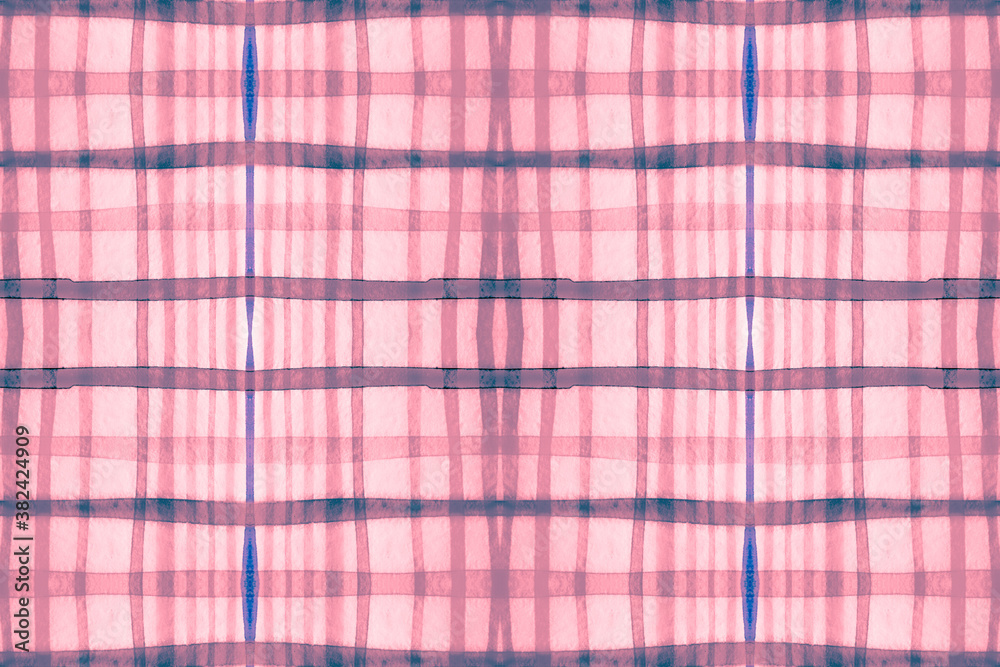 Watercolor Scotland Fabric. Red Picnic Flannel. Watercolor Scotland Fabric. Red Picnic Flannel.