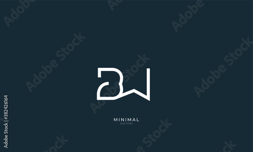 alphabet letter icon logo BW