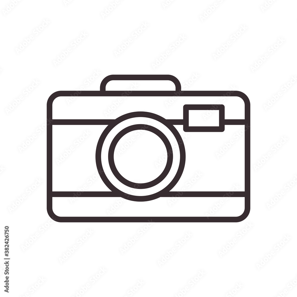 camera device line style icon vector design camera device line style icon vector design