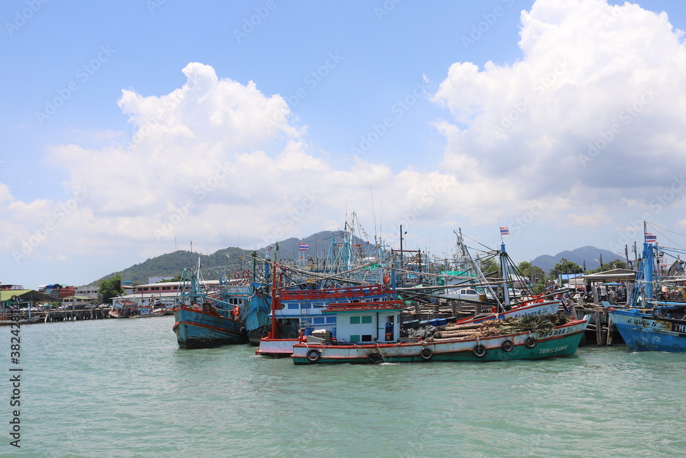 Fishing port in Thailand