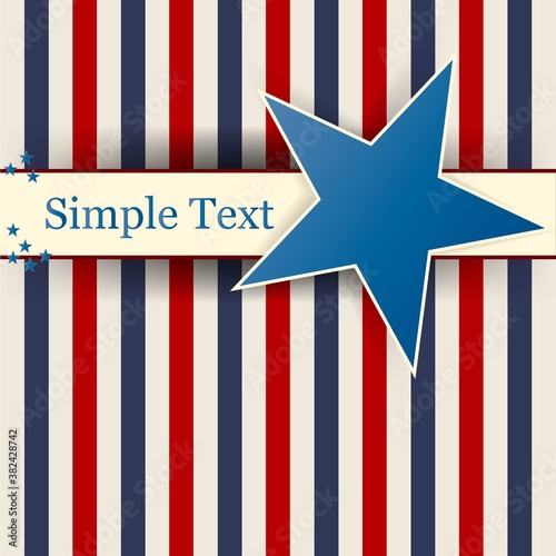 usa background with stars and decorative frames