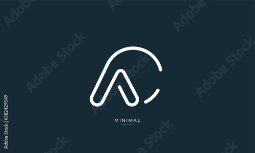 alphabet letter icon logo AC