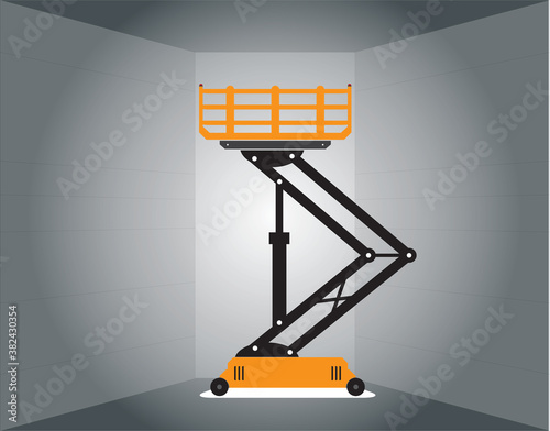 hydraulic scissor lift for higharea work
