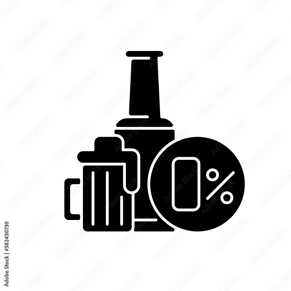 non-alcoholic-beer-black-glyph-icon-safe-drink-bottled-spirit-in-bar