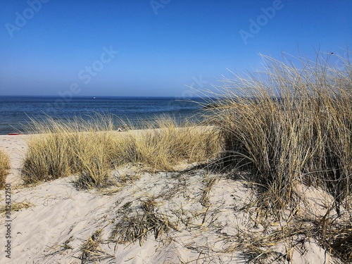 Fototapeta Naklejka Na Ścianę i Meble -  Empty beach in Probstei region near Kalifornien, Germany