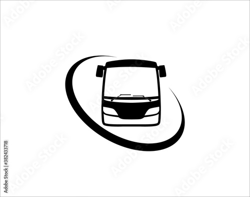 Bus, travel bus logo template
