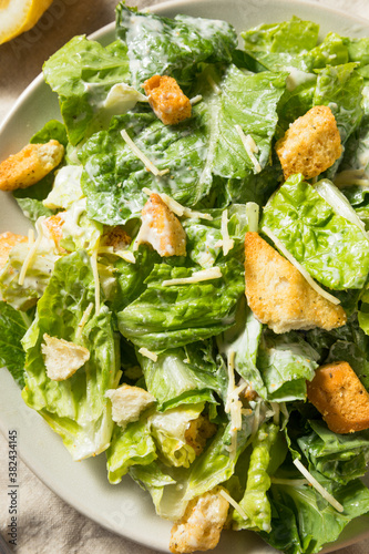 Homemade Healthy Romaine Caesar Salad