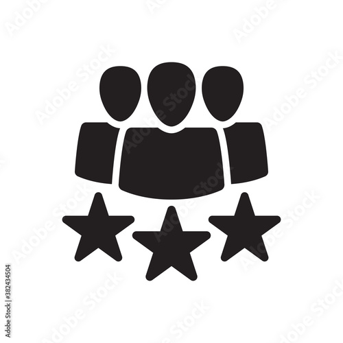 users rating icon, customer feedback review icon