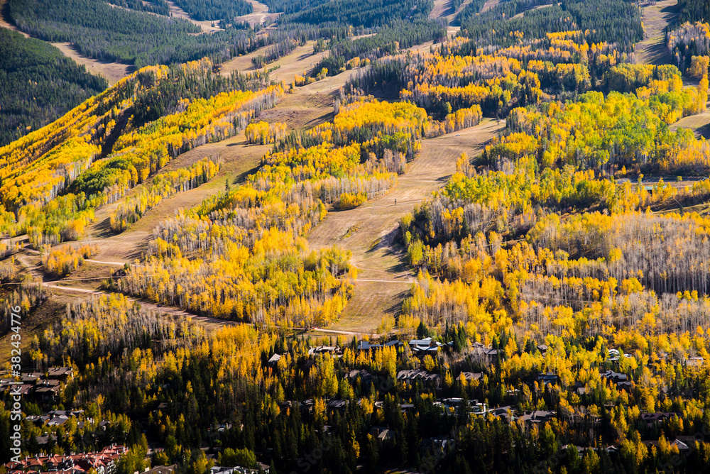 Obraz premium Vail Mountain during autumn. 