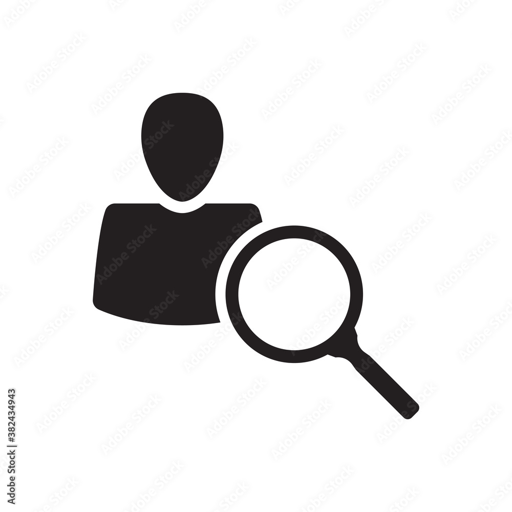 find people icon - user search icon - magnifying glass icon find people icon - user search icon - magnifying glass icon