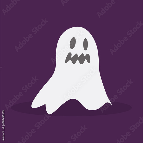 Scary ghost icon. Halloween season icon - Vector