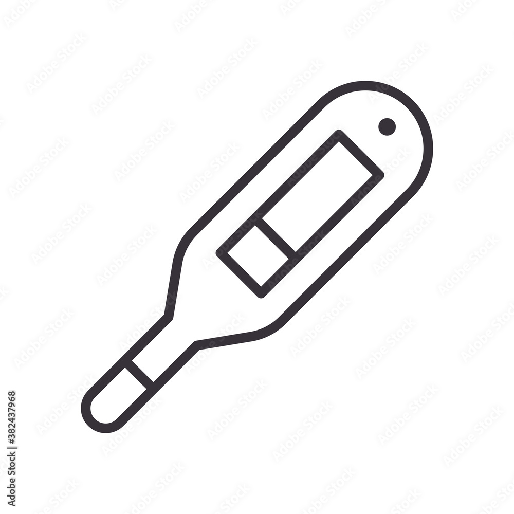 Covid 19 virus test line style icon vector design Covid 19 virus test line style icon vector design