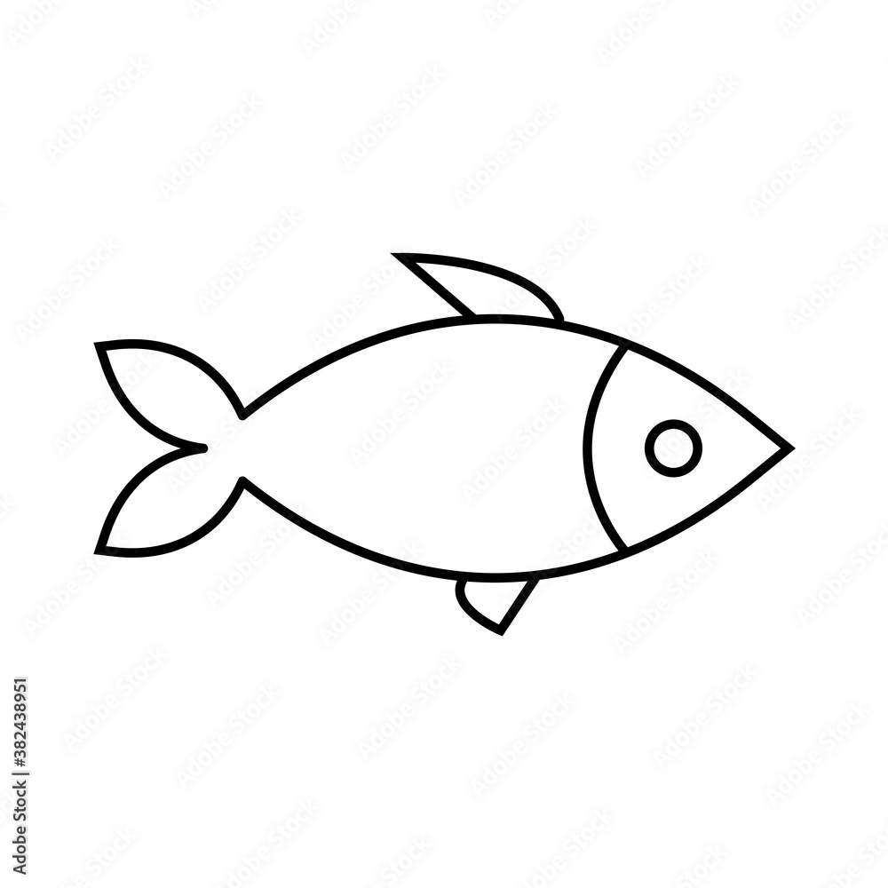 Little fish Element of travel icon for mobile concept and web apps. Thin line fish icon can be used for web and mobile. Premium icon on white background Little fish Element of travel icon for mobile concept and web apps. Thin line fish icon can be used for web and mobile. Premium icon on white background