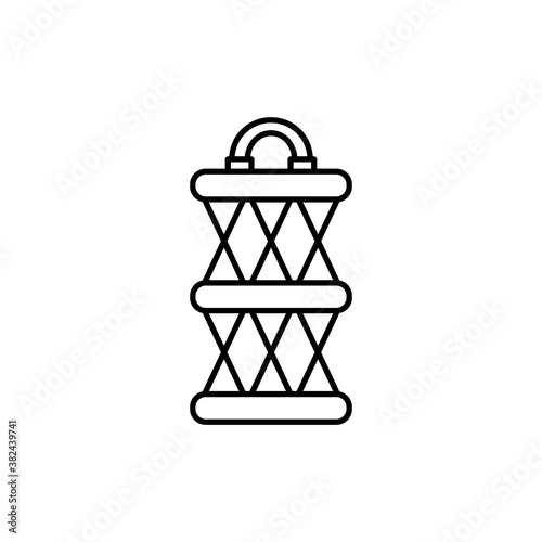 vector fishing net coop trap fyke Element of travel icon for mobile concept and web apps. Premium icon on white background