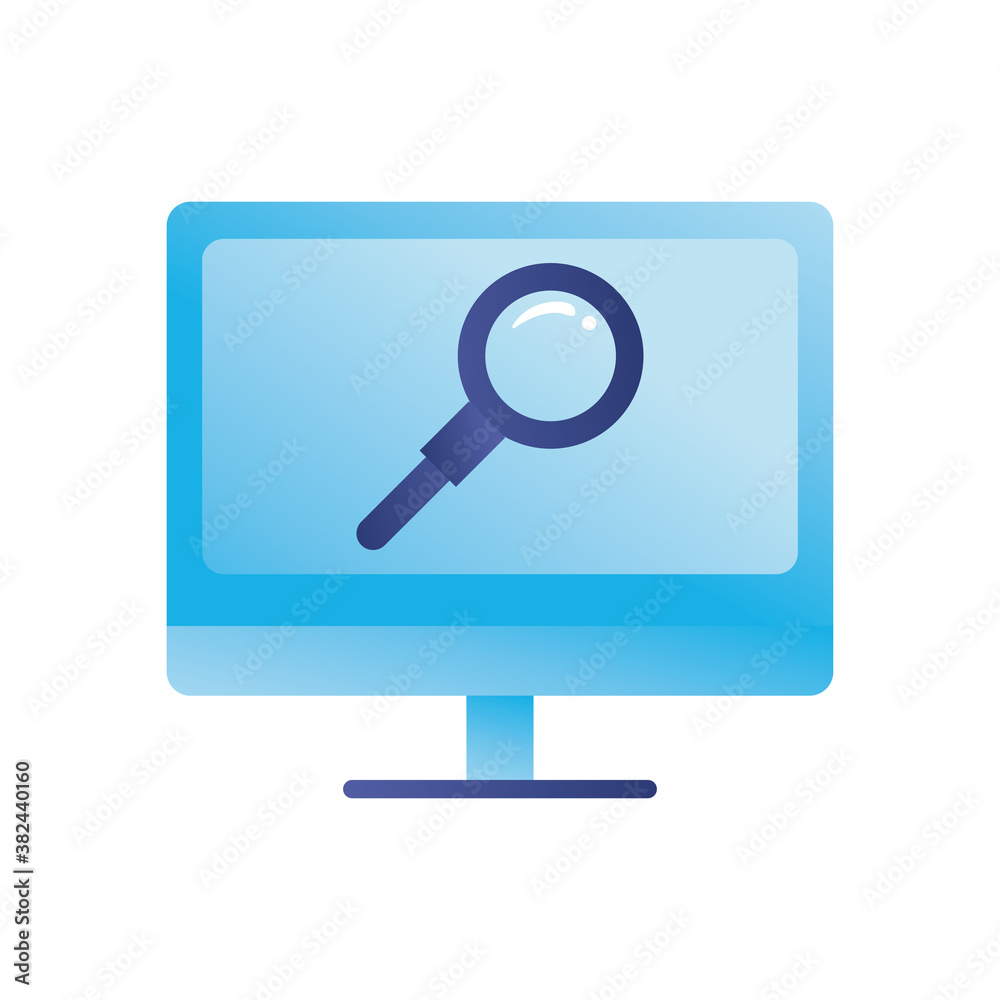 lupe in computer gradient style icon vector design lupe in computer gradient style icon vector design