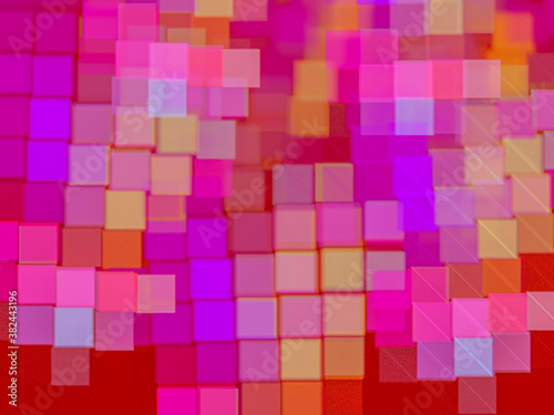 Creative background with colored squares as a mosaic, decorative image for advertising or designs
