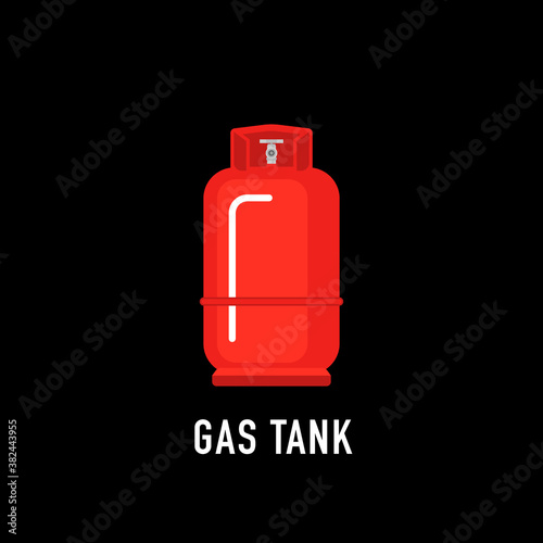 Gas cylinder vector tank. Lpg propane bottle icon container. Vector