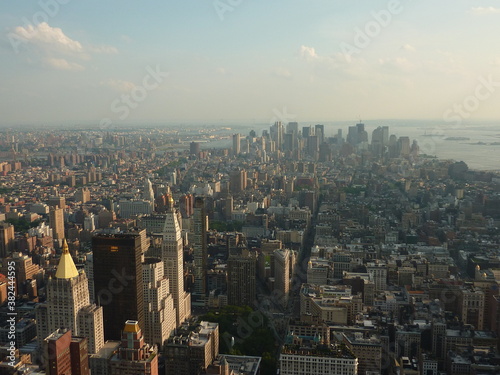 The view from Empire state building in New York, United States