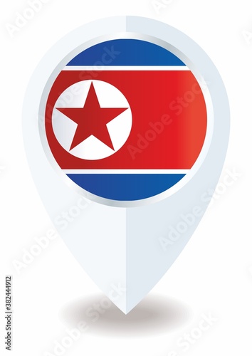 Flag of North Korea, location icon for Multipurpose, Democratic People's Republic of Korea. Free Download Flag of North Korea, location icon for Multipurpose, Democratic People's Republic of Korea. - GFXLoad