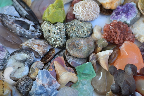 Assortment of rocks and minerals