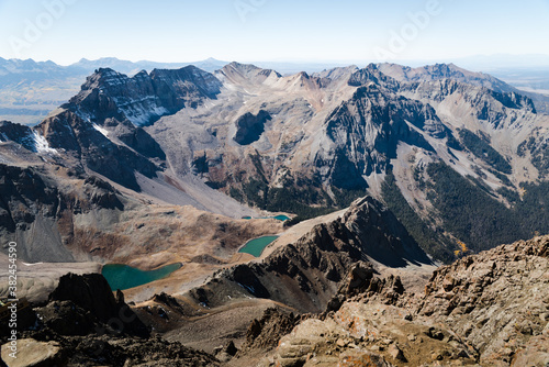 The Blue Lake seen from the summit of Mount Sneffles in Colorado.  © Rosemary
