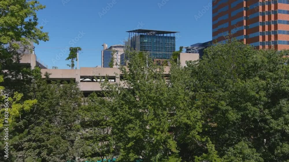 Portland Oregon Federal Building and Surrounding area During Protests Portland Oregon Federal Building and Surrounding area During Protests